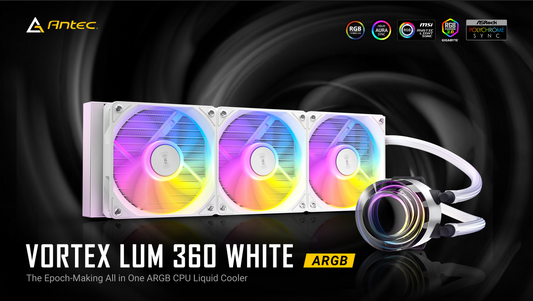 ANTEC VORTEX LUM 360mm WHITE