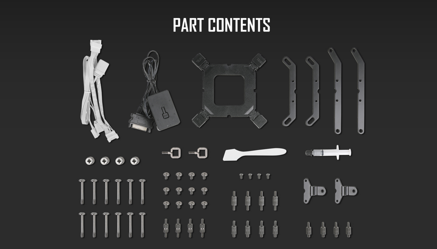 ANTEC VORTEX LUM 360mm WHITE