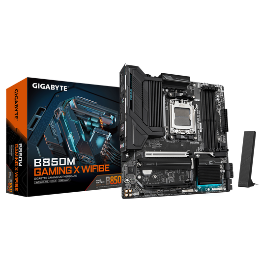 Gigabyte B850M GAMING X WIFI6E MICRO-ATX DDR5 AM5 BT 2.5GB
