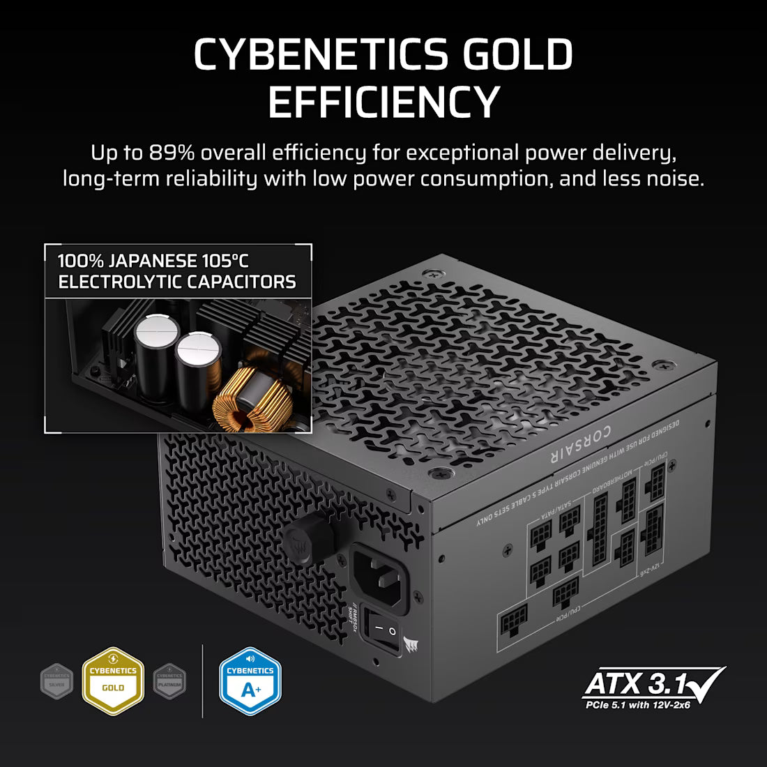 Corsair RM850x SHIFT 850W Cybenetics Gold