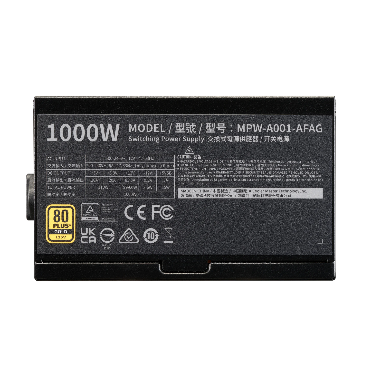 Cooler Master Elite Gold 1000W 80 PLUS Gold