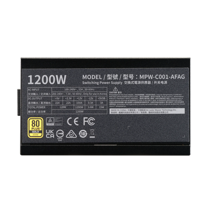 Cooler Master Elite Gold 1200W 80 PLUS Gold