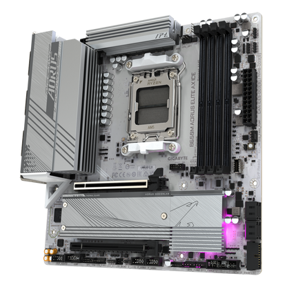 Gigabyte B650M A ELITE AX ICE ATX AM5 WIFI BT PCIE5.0 White
