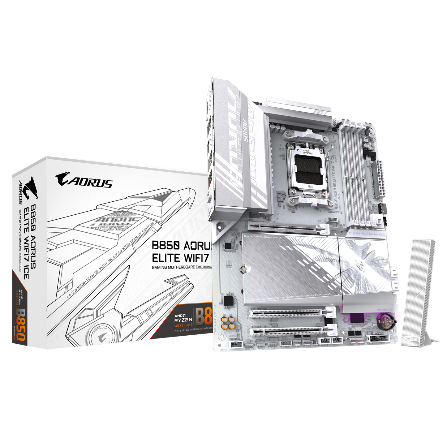 Gigabyte B850 AORUS ELITE WIFI7 ICE DDR5 AM5 BT 2.5GBE LAN