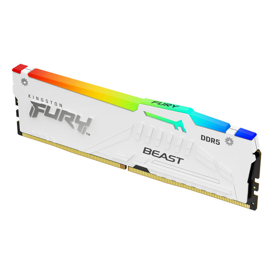 Kingston FURY Beast White RGB 16GB DDR5 6000MHz CL30