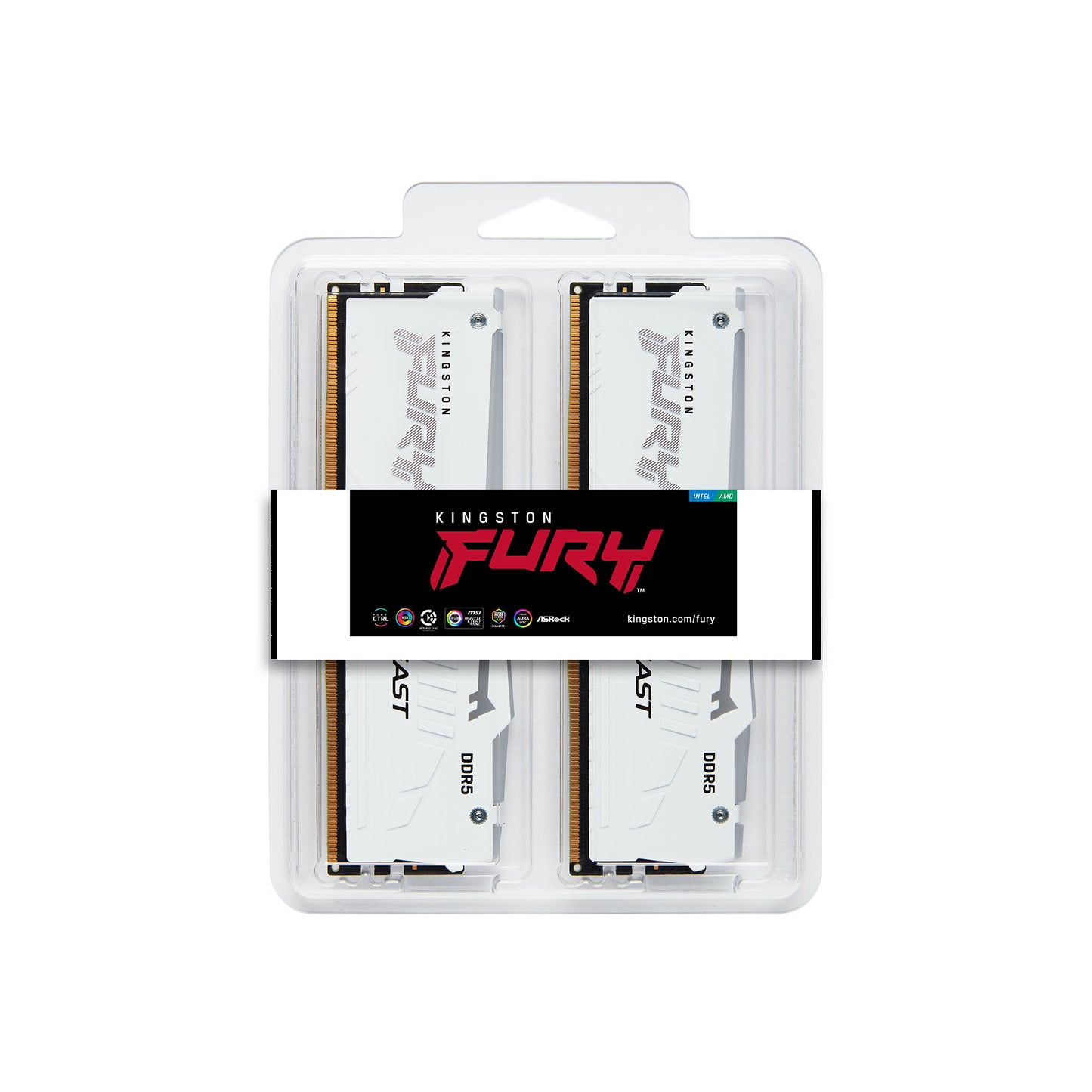 Kingston FURY Beast RGB 32GB (2×16GB) DDR5 6400MHz CL32