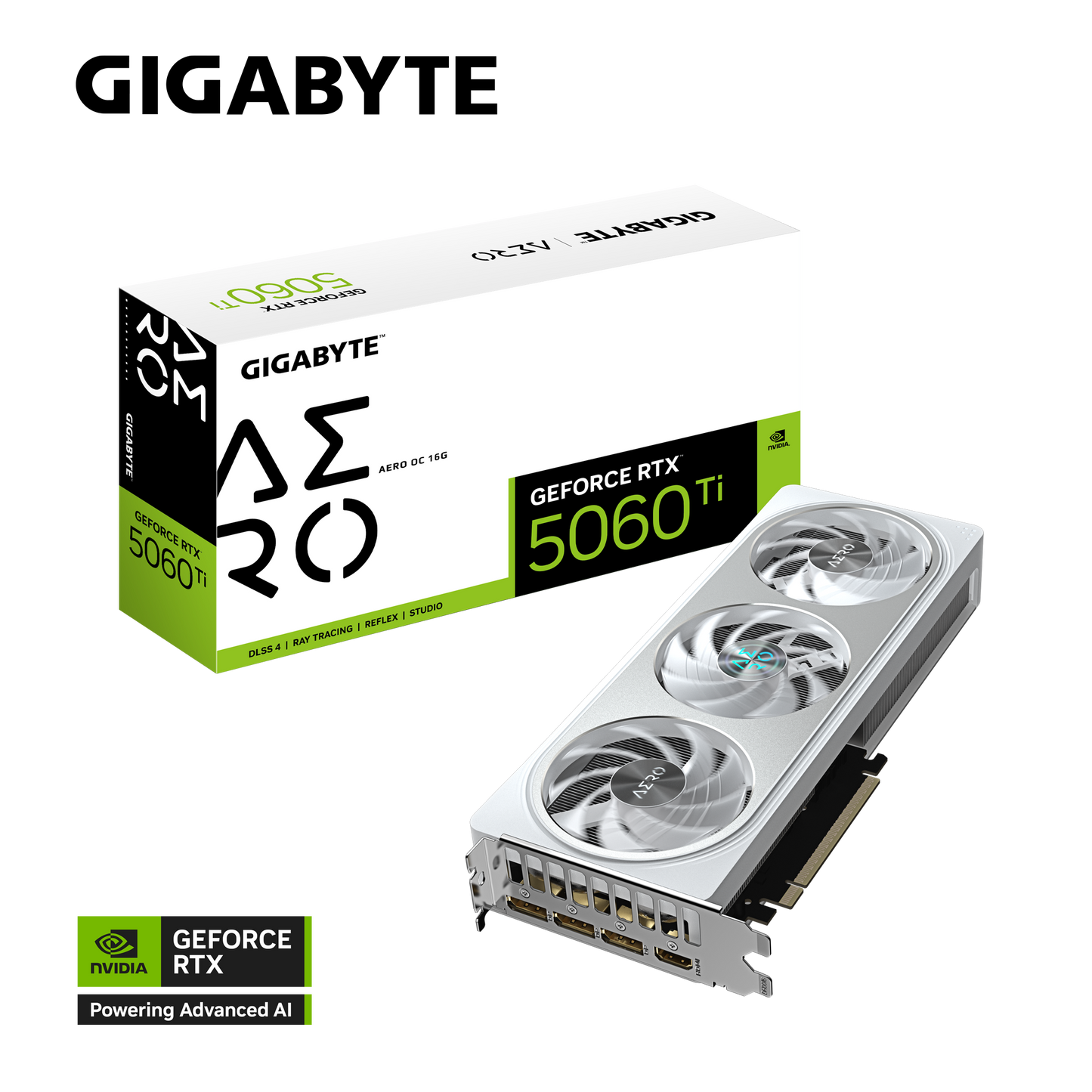 GIGABYTE GeForce RTX™ 5060 Ti AERO OC 16GB