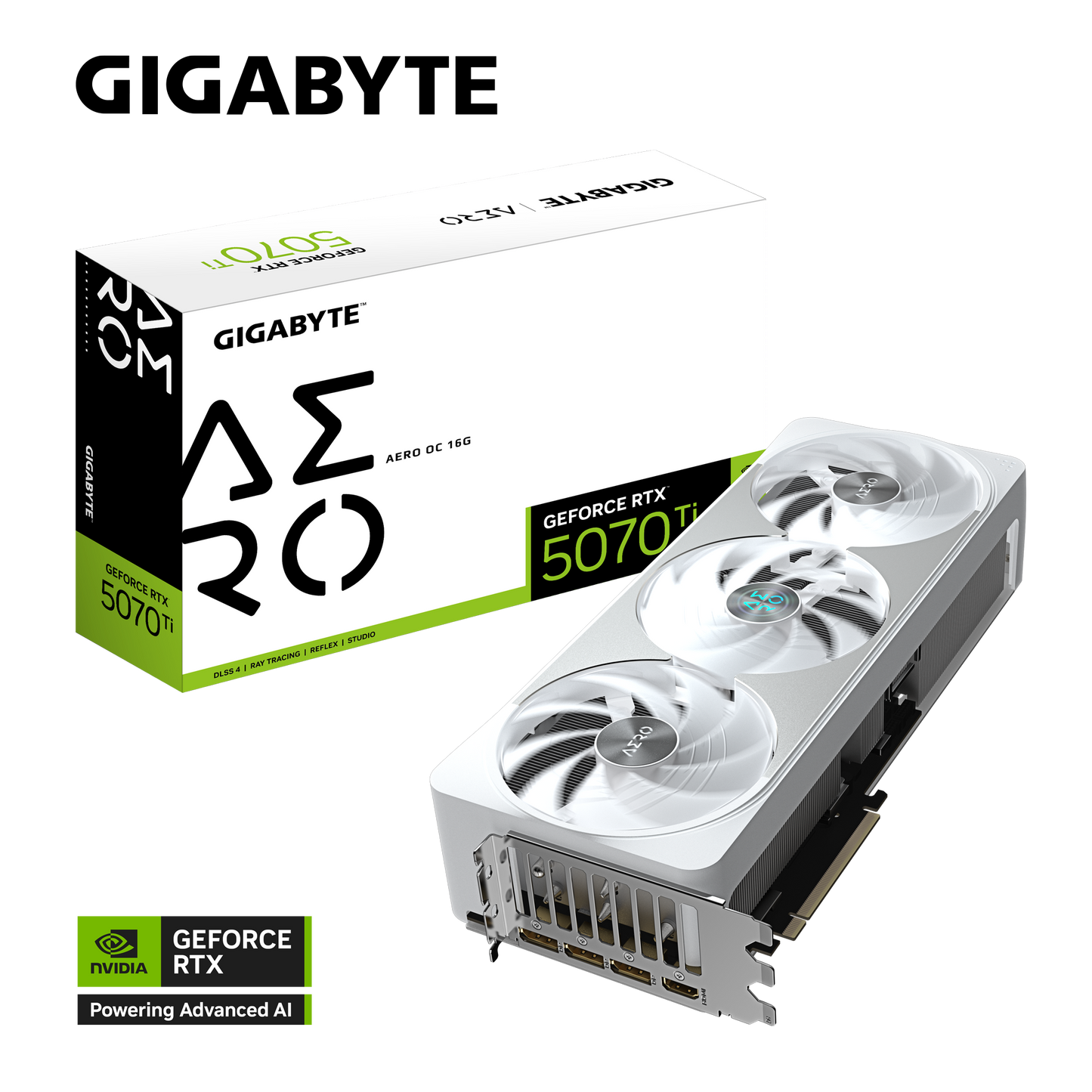 GIGABYTE GeForce RTX 5070 Ti AERO OC 16G