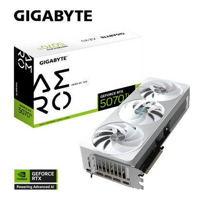 GIGABYTE GeForce RTX 5070 Ti AERO OC 16G