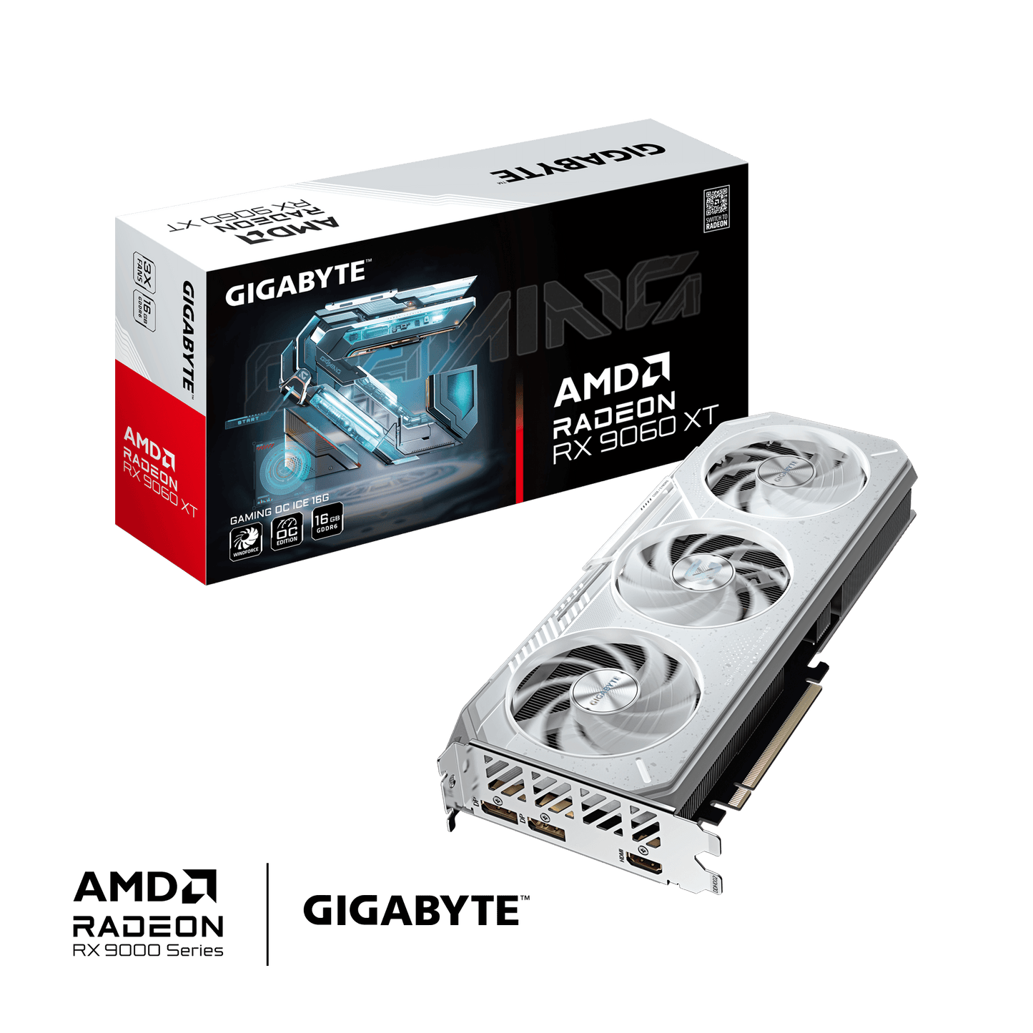 GIGABYTE Radeon RX 9060 XT GAMING OC ICE 16GB GDDR6