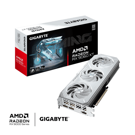 GIGABYTE Radeon RX 9060 XT GAMING OC ICE 16GB GDDR6