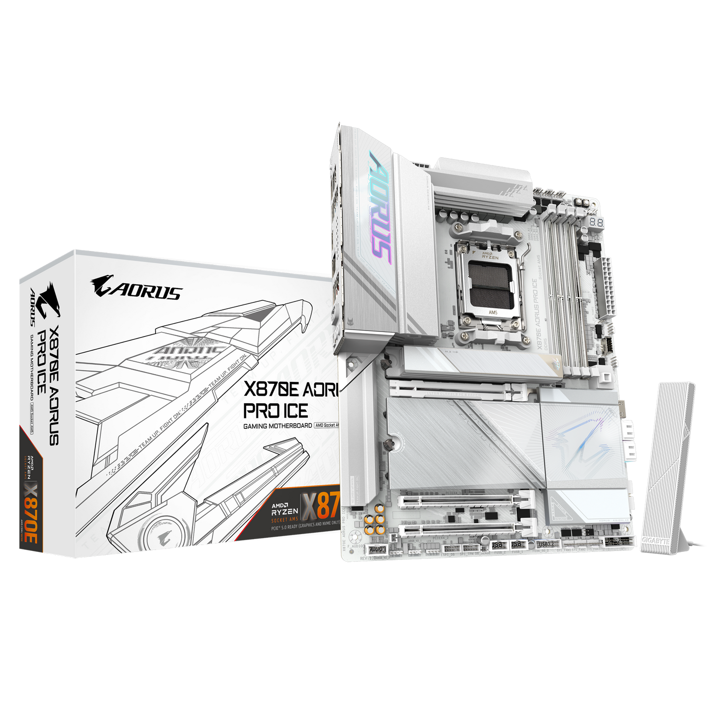 Gigabyte X870E AORUS PRO ICE ATX DDR5 WIFI7 AM5 2.5GBE LAN