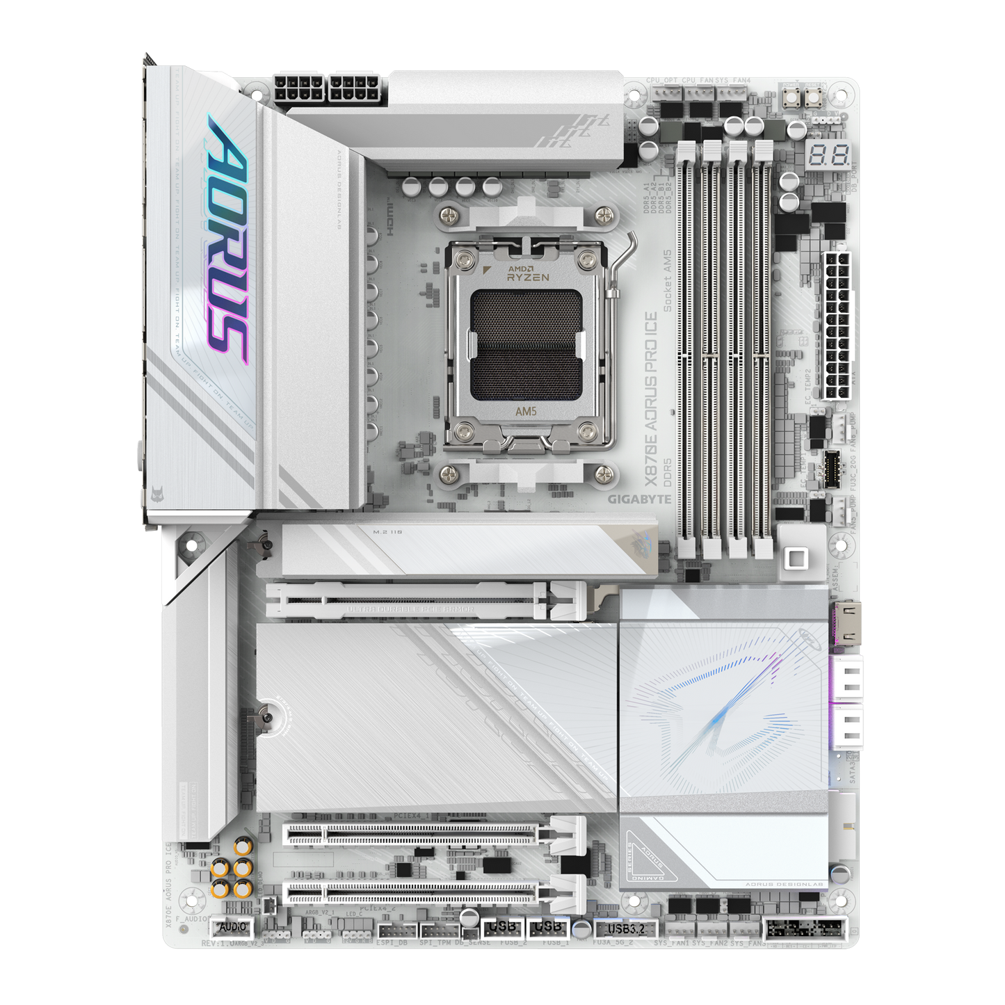 Gigabyte X870E AORUS PRO ICE ATX DDR5 WIFI7 AM5 2.5GBE LAN