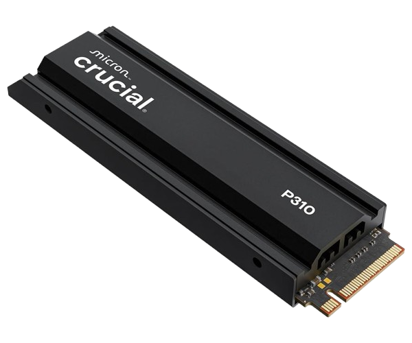Crucial P310 1TB PCIe Gen4 NVMe 2280 M.2 SSD Heatsink